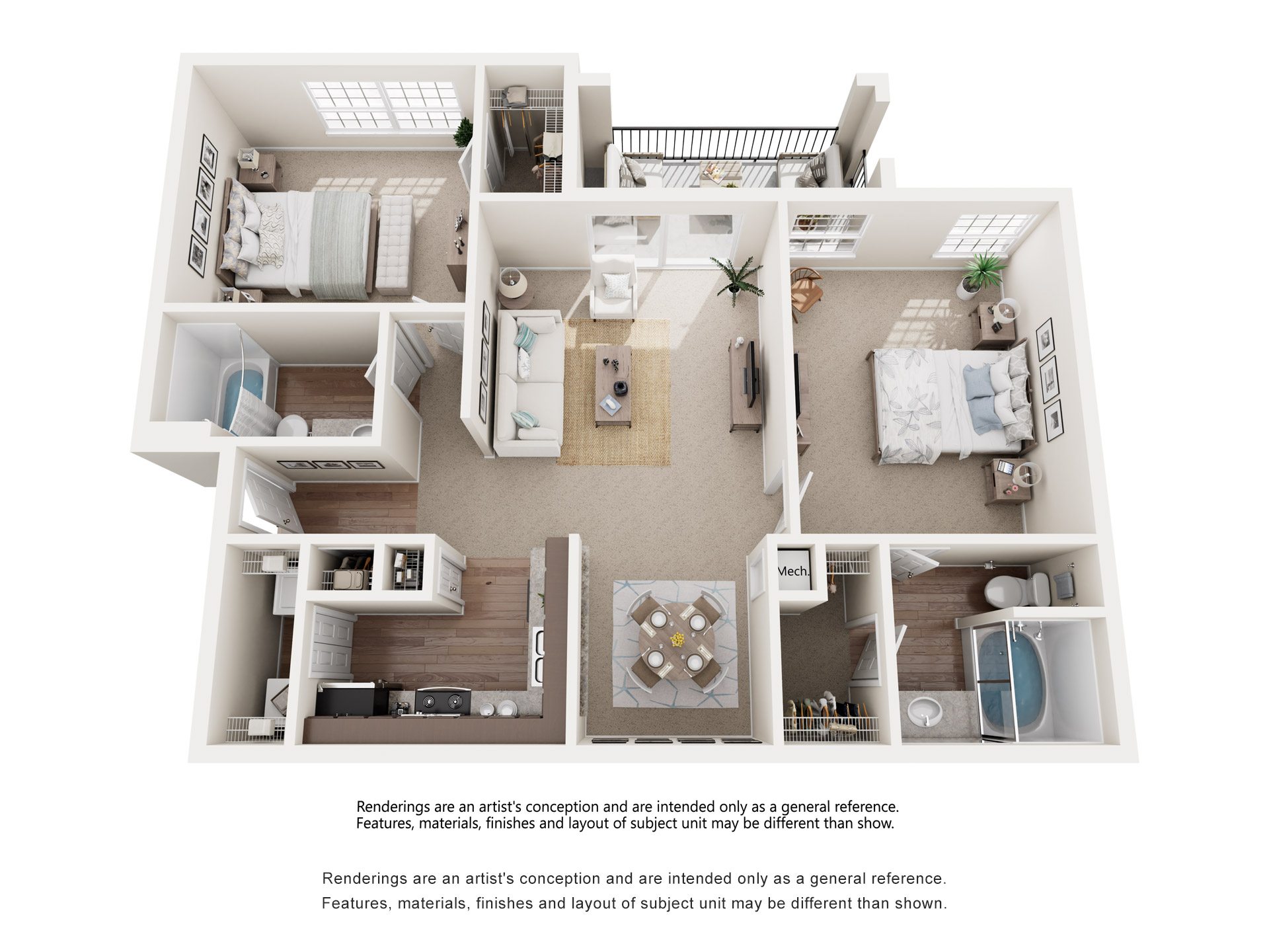 Floor plan layout diagram for 2A